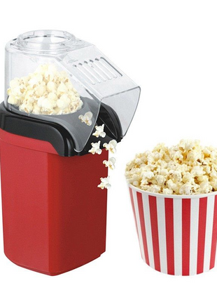 Hot Air Popcorn Maker – 18-Cup Oil-Free Popper with Butter Melter Lid