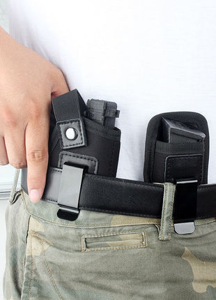 Concealed Carry Holster and Mag Pouch Set – Right-Handed – Breathable Fabric – Strong Clip – Black