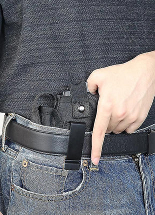 Universal IWB/OWB Holster – 1000D Nylon | Pistols to 7.2″ | Ambidextrous Metal Clip + Mag Pouch