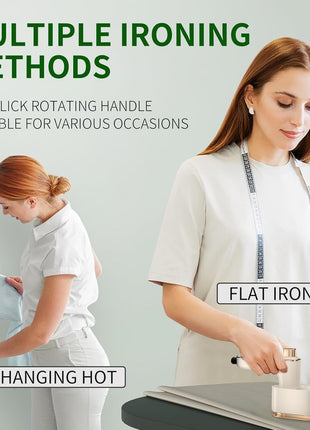 Portable Electric Mini Iron for Clothes, Heat Transfer Vinyl & Crafts, Constant Temperature, Foldable Travel Iron