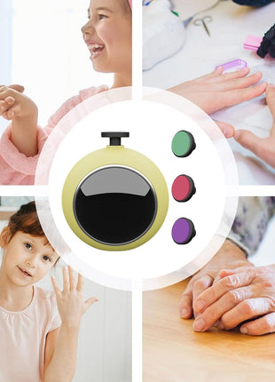 Electric Nail Grinder for Feet and Toes, Quiet ABS Plastic Nail Care Tool,Yellow