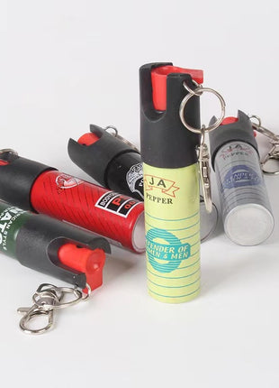 Pepper Spray 20ml Self-Defense Keychain – Aluminium Canisters – Flip-Top Stream Spray
