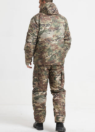 Men's Hunting Suit Winter Fleece Softshell Set – Waterproof Tactical Outdoor 2-Piece