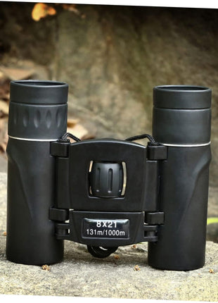 Compact 8x21 Binoculars – Foldable Mini Binoculars with 131m/1000m FOV – Lightweight Travel Size