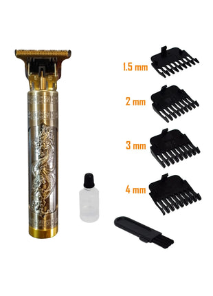 Cordless Hair Clipper 120min USB-C Rechargeable – Stainless Steel Blade – 4 Guide Combs