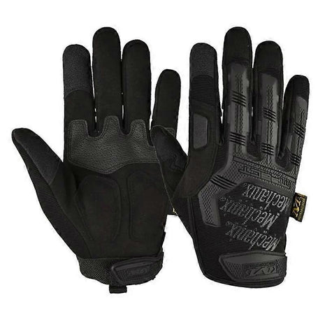 Tactical Full Finger Gloves – Touchscreen Grip – Outdoor Work & Riding Use – Black