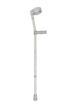 Aluminium Elbow Crutch – Adjustable Height Mobility Aid – Ergonomic Grip – Grey