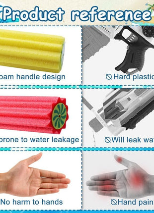 Foam Water Gun  – 35.5 cm Foam Sprayers for Kids – Multi‑Colour Summer Beach & Pool Toy