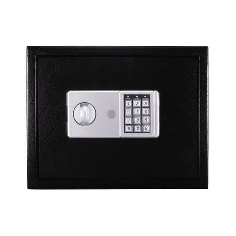 Small Safe Box with Drop Slot – Steel 12x8x8" – Digital Lock & Override Keys – Mountable