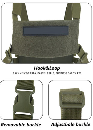 Tactical Chest Bag – 600D Waterproof Nylon – 25.5×5.5×18 cm Front Pack Molle Strap Backpack (Multiple Colours)