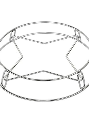 Stainless Steel Pot Stand Set – Dual-Sided Heatproof Racks 19.6cm & 26cm – Countertop Cookware Risers for Pans & Lids