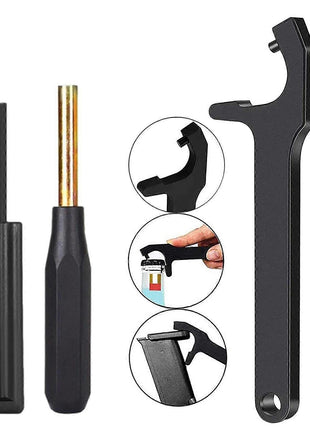 Glock Tool Kit – 3pc Front Sight & Magazine Plate Removal Set – Metal + ABS