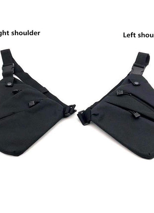 Tactical Chest Sling Bag 23.5×18 cm 600D Oxford Nylon Right Shoulder Anti‑Theft