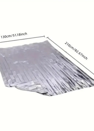 Emergency Thermal Blanket 130×210cm – Waterproof Mylar Survival Bag – Silver Reflective, Compact & Lightweight