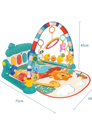 Piano Fitness Rack Baby Play Mat – Multi-Function Blue