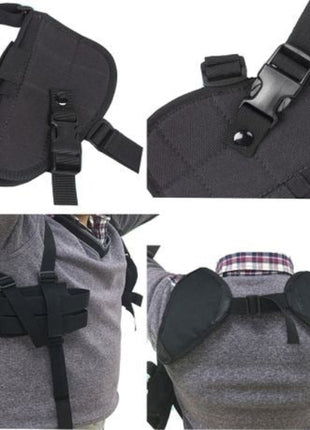 Universal Shoulder Holster Harness for Pistol – Ambidextrous Concealed Carry Nylon – 7.7″×4.3″×2″
