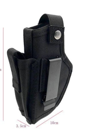 Universal Outside‑the‑Waistband Concealed Holster 10×3.5×15.5 cm – Ambidextrous Mag Pouch – Black Nylon