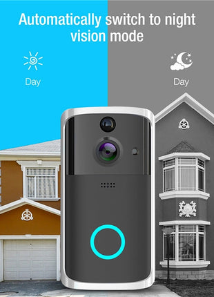 Wi‑Fi Video Doorbell 166° Wide‑Angle Lens Night Vision Smart Intercom