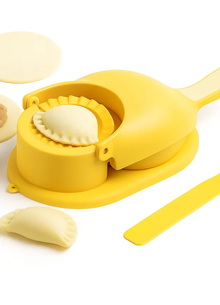 Portable Manual Dumpling Maker with Pressing Mold, Food Grade PP Dough Skin Press, 28.5 cm Kitchen Tool