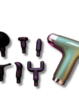 Fascial Massage Gun 3‑Speed with Heat Function – 6 Massage Heads – USB‑C Rechargeable