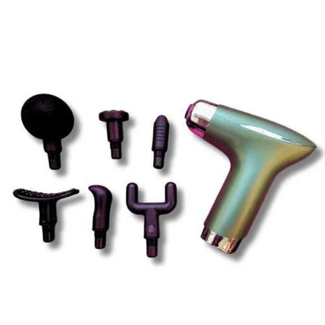 Fascial Massage Gun 3‑Speed with Heat Function – 6 Massage Heads – USB‑C Rechargeable