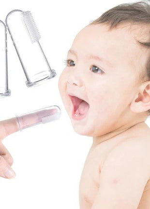 Silicone Baby Finger Toothbrush – Dual-Sided Gum Massager