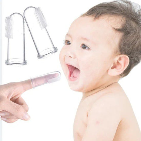 Silicone Baby Finger Toothbrush – Dual-Sided Gum Massager
