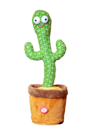Dancing Cactus Toy with LED Lights and Voice Recording – Plush Musical Entertainment for Toddlers