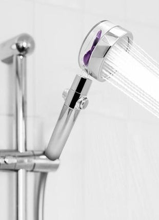 High Pressure Filtered Shower Head with One-Touch Water Stop, Built-In PP Cotton Filter, ABS, Standard 20 mm Connection
