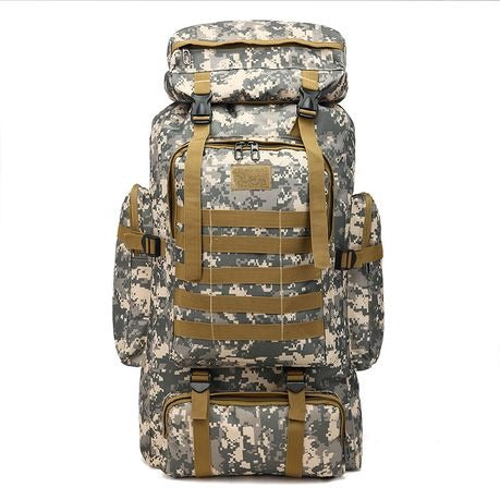 80L Tactical Hiking Backpack – Waterproof 600D Oxford
