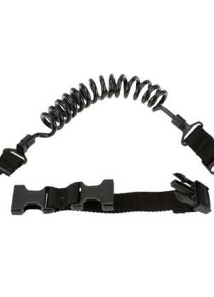 Tactical Pistol Lanyard Sling 55–150cm Nylon Elastic Coil – Anti-Loss Belt Attachment – Black/Khaki/Green