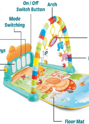 Piano Fitness Rack Baby Play Mat – Multi-Function