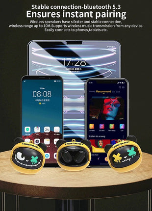 Face Change Bluetooth Earphones G05D 30mAh Battery + 200mAh Dock – Bluetooth 5.4, Type-C Charging, 10–15m Range