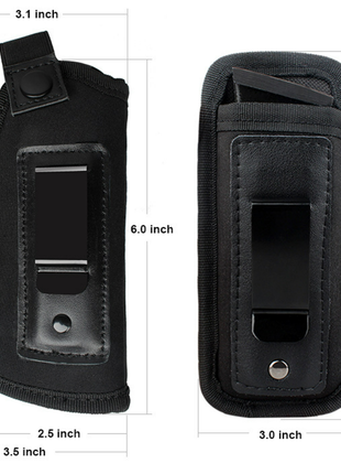 Concealed Carry Holster and Mag Pouch Set – Right-Handed – Breathable Fabric – Strong Clip – Black