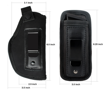 Concealed Carry Holster and Mag Pouch Set – Right-Handed – Breathable Fabric – Strong Clip – Black