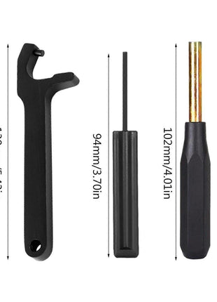 Glock Tool Kit – 3pc Front Sight & Magazine Plate Removal Set – Metal + ABS