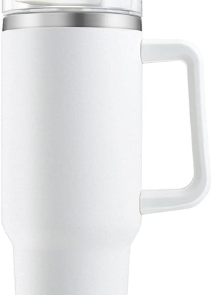 1.2L Stainless Steel Tumbler - Double-Wall Vacuum Insulated, Splash Proof, BPA-Free Lid with Rotating Cover