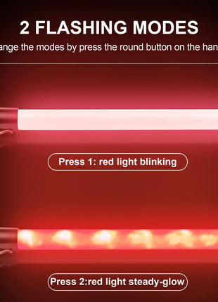 LED Traffic Safety Baton 53 cm (21 in) – 6‑LED Dual‑Mode Hand‑held Traffic Control Wand