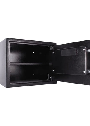 Small Safe Box with Drop Slot – Steel 12x8x8" – Digital Lock & Override Keys – Mountable