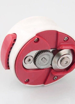 Manual Can Opener with Stainless Steel Cutting Wheel – Compact Handheld Kitchen Tool- Red