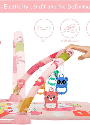 Piano Fitness Rack Baby Play Mat – Multi-Function pink