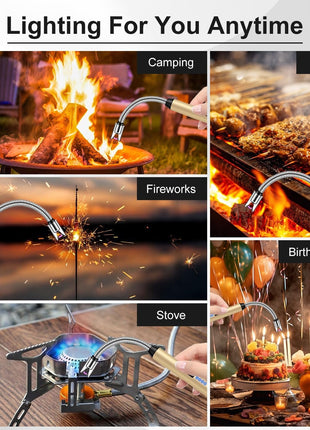 Electric Arc Lighter – 29.5cm Flexible USB Rechargeable – Windproof Safety Ignition with LED Indicator