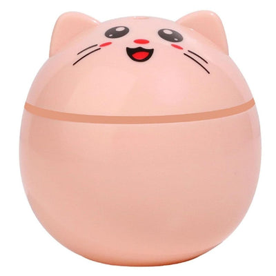 Cat Shape Mini Humidifier with RGB Night Light, USB-C Rechargeable Cool Mist Aroma Diffuser, 20 dB Quiet, Auto Shut-Off, 100×70×100 mm