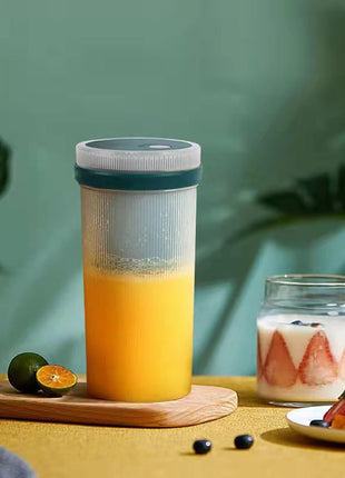 Portable USB Rechargeable Blender 300ml Personal Juicer Cup with 6 Stainless Steel Blades, 40W, 1200mAh Battery- Green