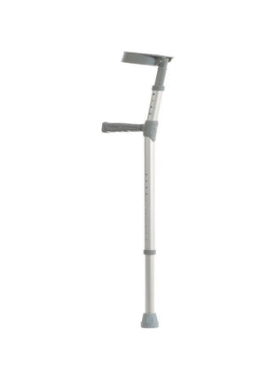 Aluminium Elbow Crutch – Adjustable Height Mobility Aid – Ergonomic Grip – Grey