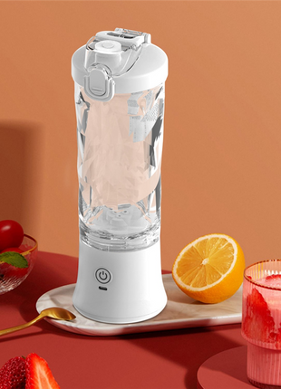 Portable Blender 600 ml USB-C Rechargeable 6-Blade Personal Smoothie and Shake Maker