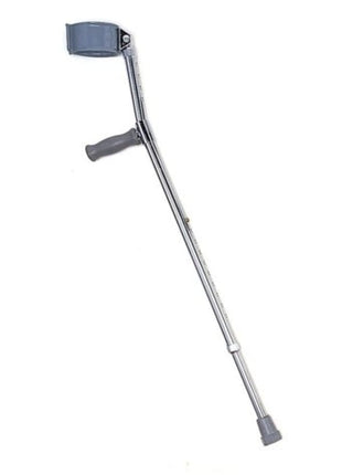 Aluminium Elbow Crutch – Adjustable Height Mobility Aid – Ergonomic Grip – Grey