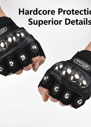Tactical Half Finger Gloves, Hard Knuckle, Riding & Cycling