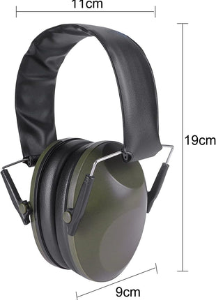 Noise Cancelling Ear Muffs– Foldable Hearing Protector with Foam Padding