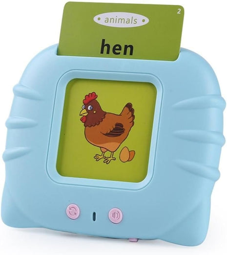 Talking Flash Cards for Kids – 112 Double-Sided Sight Word Cards – 224 Words, 13 Categories, No Screen – Ages 2–6 – Pink